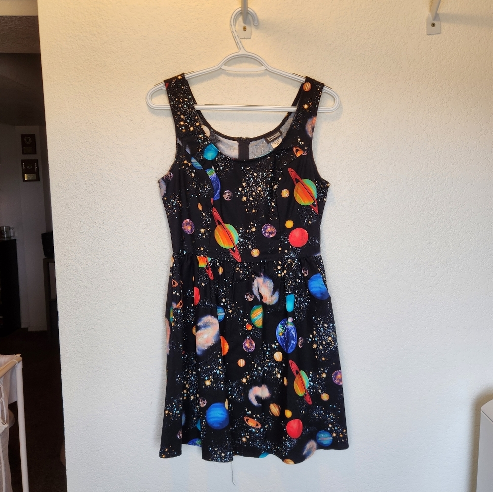 Retrolicious Planets Dress Sz S